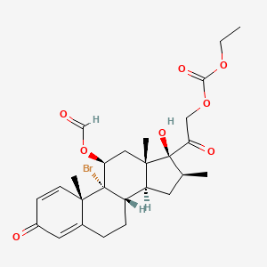molecular formula C26H33BrO8 B1384626 11-O-甲酰基 21-乙基甲酸酯地塞米松 CAS No. 192447-02-2