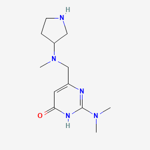 2-(Dimethylamino)-6-{[methyl(pyrrolidin-3-yl)amino]methyl}-3,4-dihydropyrimidin-4-one