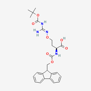 molecular formula C25H30N4O7 B1384631 N-Boc-Fmoc L-Canavanine CAS No. 190723-97-8