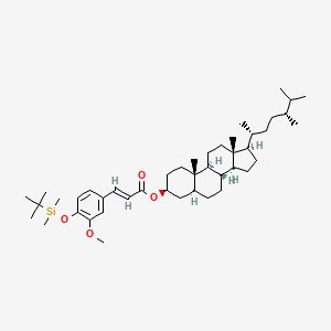 molecular formula C44H72O4Si B13846344 trans-Campestanyl 3-(4-(tert-Butyldimethylsilyl)oxy)-ferulate 
