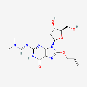 molecular formula C16H22N6O5 B1384643 8-Allyloxy-n2-(dimethylaminomethylidene)-2'-deoxyguanosine CAS No. 869354-73-4
