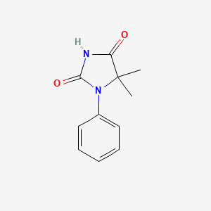 molecular formula C11H12N2O2 B13846462 5,5-Dimethyl-1-phenylimidazolidine-2,4-dione 