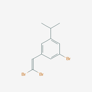 molecular formula C11H11Br3 B1384650 1-Bromo-3-(2,2-dibromovinyl)-5-isopropylbenzene CAS No. 2227272-84-4