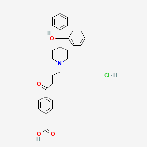 molecular formula C32H38ClNO4 B13846510 Fexofenadinone Hydrochloride CAS No. 153439-43-1