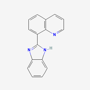 molecular formula C16H11N3 B13846560 8-(1H-benzimidazol-2-yl)quinoline 