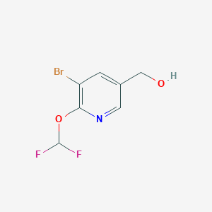 (5-Bromo-6-(difluoromethoxy)pyridin-3-yl)methanol