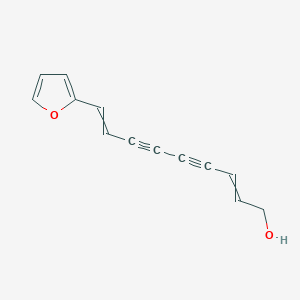 molecular formula C13H10O2 B13846642 9-(Furan-2-yl)nona-2,8-dien-4,6-diyn-1-ol 