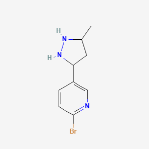 2-bromo-5-(5-methyl-1H-pyrazol-3-yl)pyridine