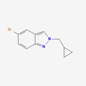 molecular formula C11H11BrN2 B13846815 5-Bromo-2-(cyclopropylmethyl)-2H-indazole 
