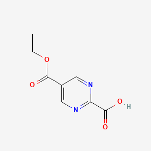 molecular formula C8H8N2O4 B13846819 5-Ethoxycarbonylpyrimidine-2-carboxylic acid 