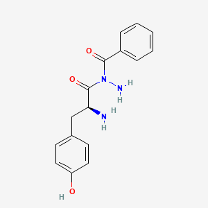 molecular formula C16H17N3O3 B1384682 N-Benzoyl-L-tyrosine hydrazide CAS No. 101435-43-2