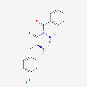 molecular formula C16H17N3O3 B1384682 N-[(2S)-2-Amino-3-(4-hydroxyphenyl)propanoyl]benzohydrazide CAS No. 101435-43-2