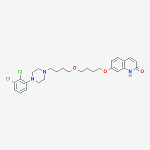 molecular formula C27H33Cl2N3O3 B1384685 7-(4-(4-(4-(2,3-Dichlorophenyl)piperazin-1-yl)butoxy)butoxy)quinolin-2(1H)-one CAS No. 2250242-47-6