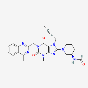 molecular formula C26H28N8O3 B13846851 N-Formyl Linagliptin 