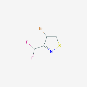 molecular formula C4H2BrF2NS B1384696 4-溴-3-(二氟甲基)异噻唑 CAS No. 2248400-73-7