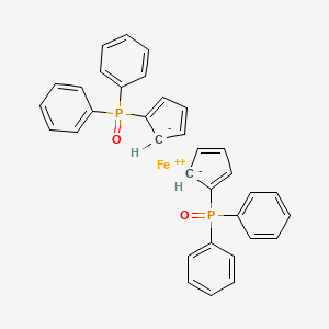 molecular formula C34H28FeO2P2 B1384703 Ferrocene, 1,1'-bis(diphenylphosphinyl)- CAS No. 32660-24-5