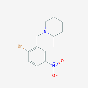 molecular formula C13H17BrN2O2 B1384716 1-[(2-Bromo-5-nitrophenyl)methyl]-2-methylpiperidine CAS No. 2137717-55-4