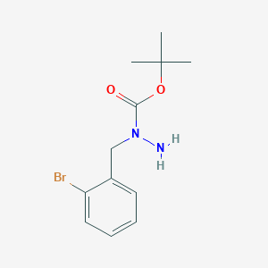 molecular formula C12H17BrN2O2 B1384717 tert-butyl N-amino-N-[(2-bromophenyl)methyl]carbamate CAS No. 2268038-58-8