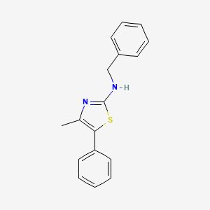 molecular formula C17H16N2S B13847196 N-benzyl-4-methyl-5-phenyl-1,3-thiazol-2-amine 