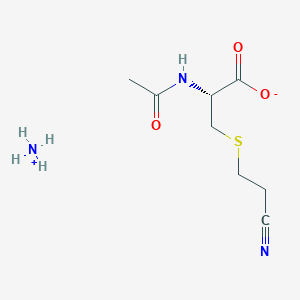 molecular formula C8H15N3O3S B1384720 N-Acetyl-S-(2-cyanoethyl)-L-cysteine ammonium salt CAS No. 168208-30-8