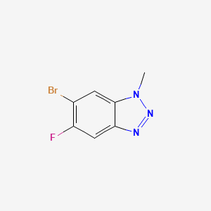molecular formula C7H5BrFN3 B1384721 6-Bromo-5-fluoro-1-methyl-1H-benzo[d][1,2,3]triazole CAS No. 2287298-59-1