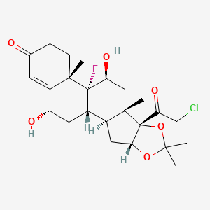 molecular formula C24H32ClFO6 B13847248 Halcinonide Hydroxide 