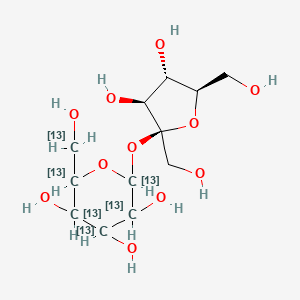 molecular formula C12H22O11 B13847264 Sucrose-13C6-glu 