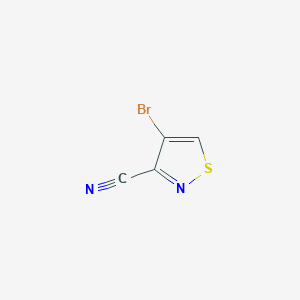 molecular formula C4HBrN2S B1384728 4-Bromoisothiazole-3-carbonitrile CAS No. 89089-06-5