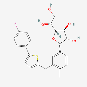 molecular formula C24H25FO5S B13847302 Canagliflozin Furanose Form (Mixture of Anomers) 