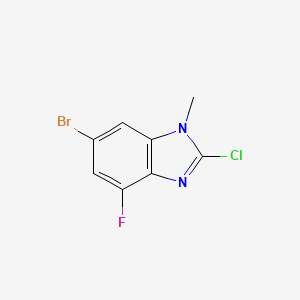 molecular formula C8H5BrClFN2 B1384733 6-Bromo-2-chloro-4-fluoro-1-methyl-1H-benzo[d]imidazole CAS No. 2191434-21-4