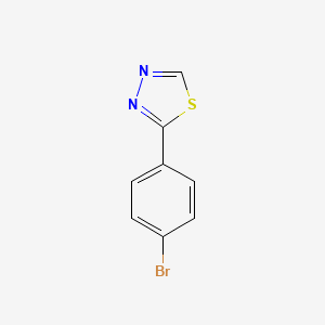 molecular formula C8H5BrN2S B13847365 2-(4-Bromophenyl)-1,3,4-thiadiazole 