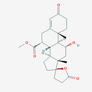 molecular formula C24H32O6 B138474 11-A-Hydroxy canrenone methyl ester CAS No. 192704-56-6