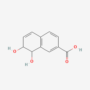 molecular formula C11H10O4 B13847469 7,8-Dihydroxy-7,8-dihydronaphthalene-2-carboxylic Acid 
