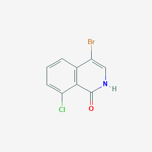molecular formula C9H5BrClNO B1384752 4-Bromo-8-chloroisoquinolin-1-ol CAS No. 2137784-18-8