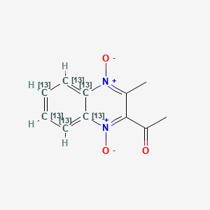 molecular formula C11H10N2O3 B13847539 Mequindox-13C6 