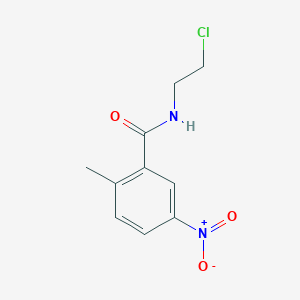 molecular formula C10H11ClN2O3 B13847555 N-(2-chloroethyl)-2-methyl-5-nitrobenzamide 