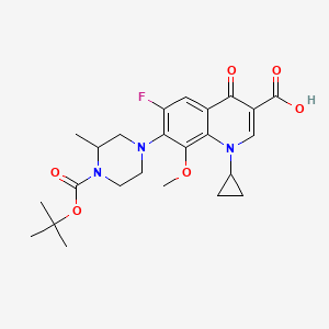 molecular formula C24H30FN3O6 B13847560 N-Boc Gatifloxacin 