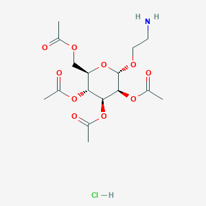 molecular formula C16H26ClNO10 B1384763 2-Aminoethyl 2,3,4,6-tetra-o-acetyl-alpha-d-mannopyranoside hcl CAS No. 1438262-33-9