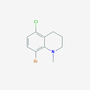 molecular formula C10H11BrClN B1384765 8-Bromo-5-chloro-1-methyl-1,2,3,4-tetrahydroquinoline CAS No. 2323023-60-3
