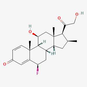 molecular formula C22H29FO4 B13847651 2-(1-Piperazinyl)-phenol Dihydrochloride 