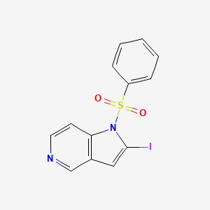 molecular formula C13H9IN2O2S B1384767 2-Iodo-1-(phenylsulfonyl)-1H-pyrrolo[3,2-c]pyridine CAS No. 877060-44-1
