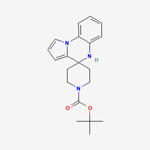 molecular formula C20H25N3O2 B1384768 tert-butyl 5'H-spiro[piperidine-4,4'-pyrrolo[1,2-a]quinoxaline]-1-carboxylate CAS No. 1048912-97-5