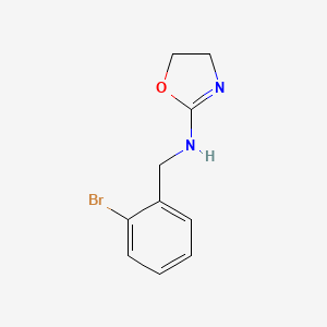 molecular formula C10H11BrN2O B13847743 N-[(2-bromophenyl)methyl]-4,5-dihydro-1,3-oxazol-2-amine 