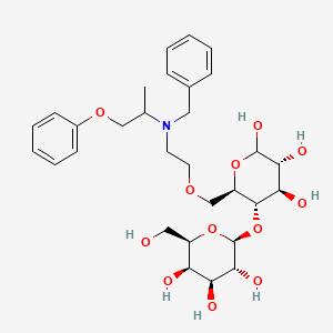 molecular formula C30H43NO12 B13847755 Phenoxybenzamine-Lactose Conjugate (Dechlorinated) 