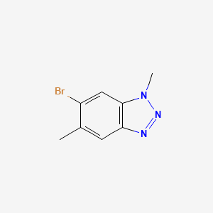 molecular formula C8H8BrN3 B1384777 6-Bromo-1,5-dimethyl-1H-benzo[d][1,2,3]triazole CAS No. 2287288-18-8
