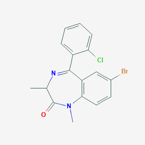 7-Bromo-5-(o-chlorophenyl)-1,3-dimethyl-1,2-dihydro-3H-1,4-benzodiazepin-2-one