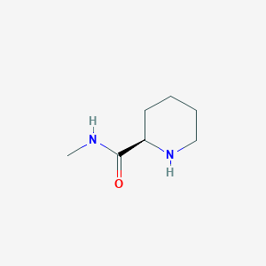 molecular formula C7H14N2O B1384780 (R)-N-Methylpiperidine-2-carboxamide CAS No. 270258-76-9
