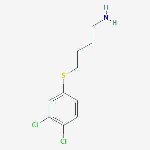 molecular formula C10H13Cl2NS B1384781 4-(3,4-二氯苯基硫基)-丁基胺 CAS No. 1082501-54-9