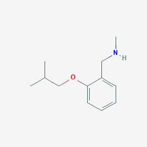 molecular formula C12H19NO B1384787 (2-异丁氧基苯基)-N-甲基甲胺 CAS No. 915921-38-9