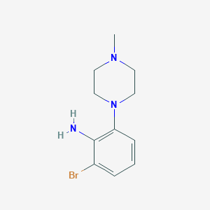 B1384788 2-Bromo-6-(4-methylpiperazin-1-yl)aniline CAS No. 1872292-49-3